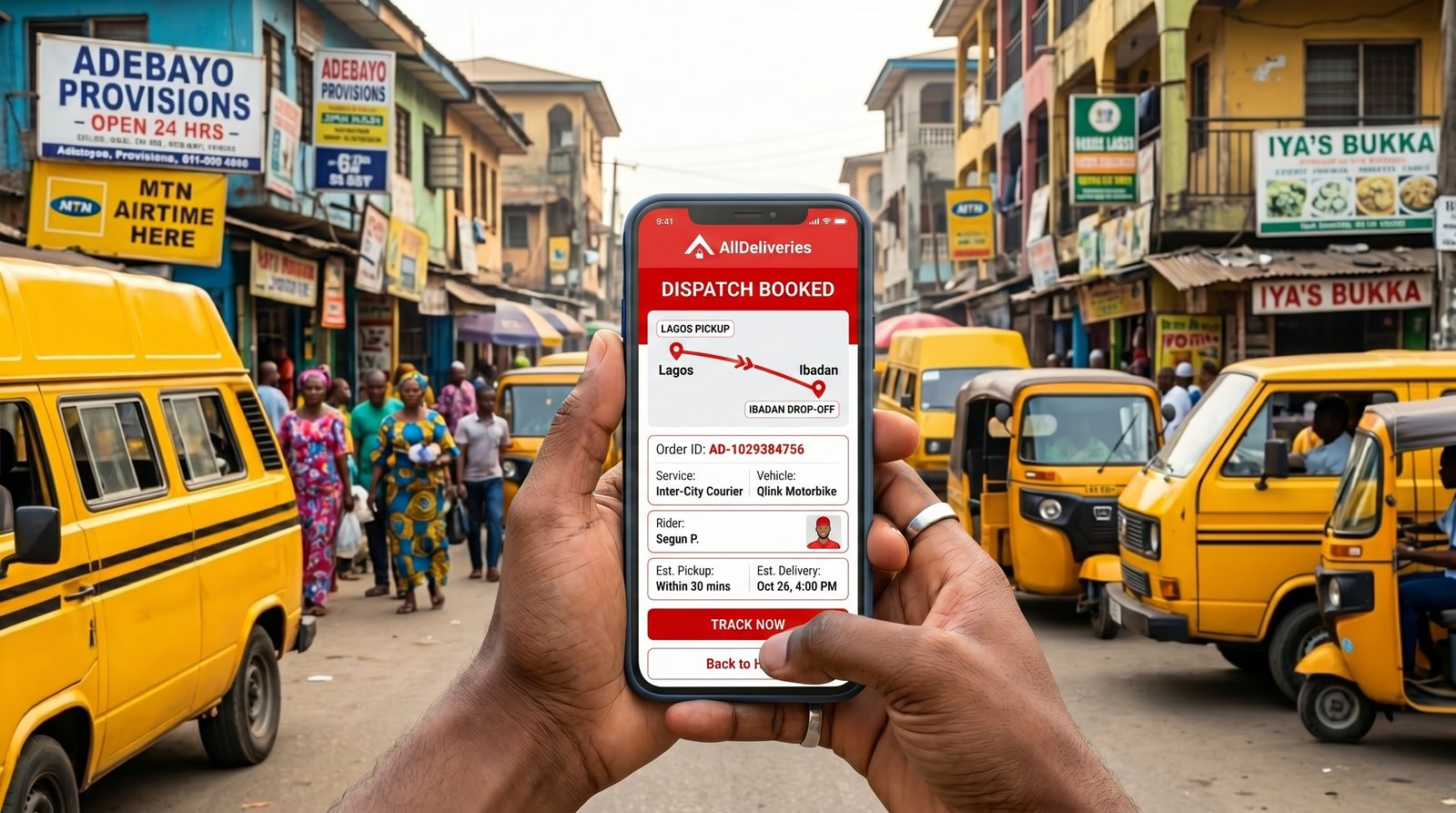 Lagos to Ibadan Delivery Services with Instant Booking